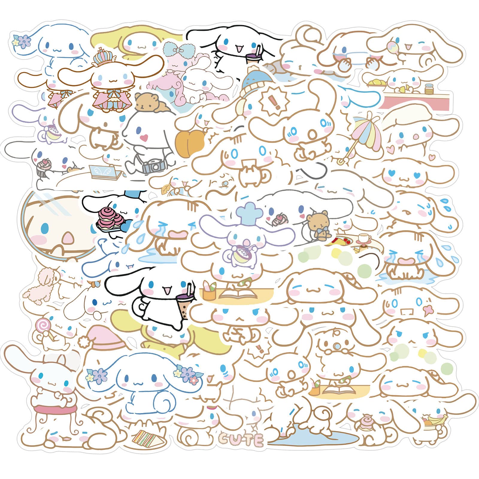 Amazon.co.jp: 100枚入 for シナモロール ステッカー for Cinnamoroll